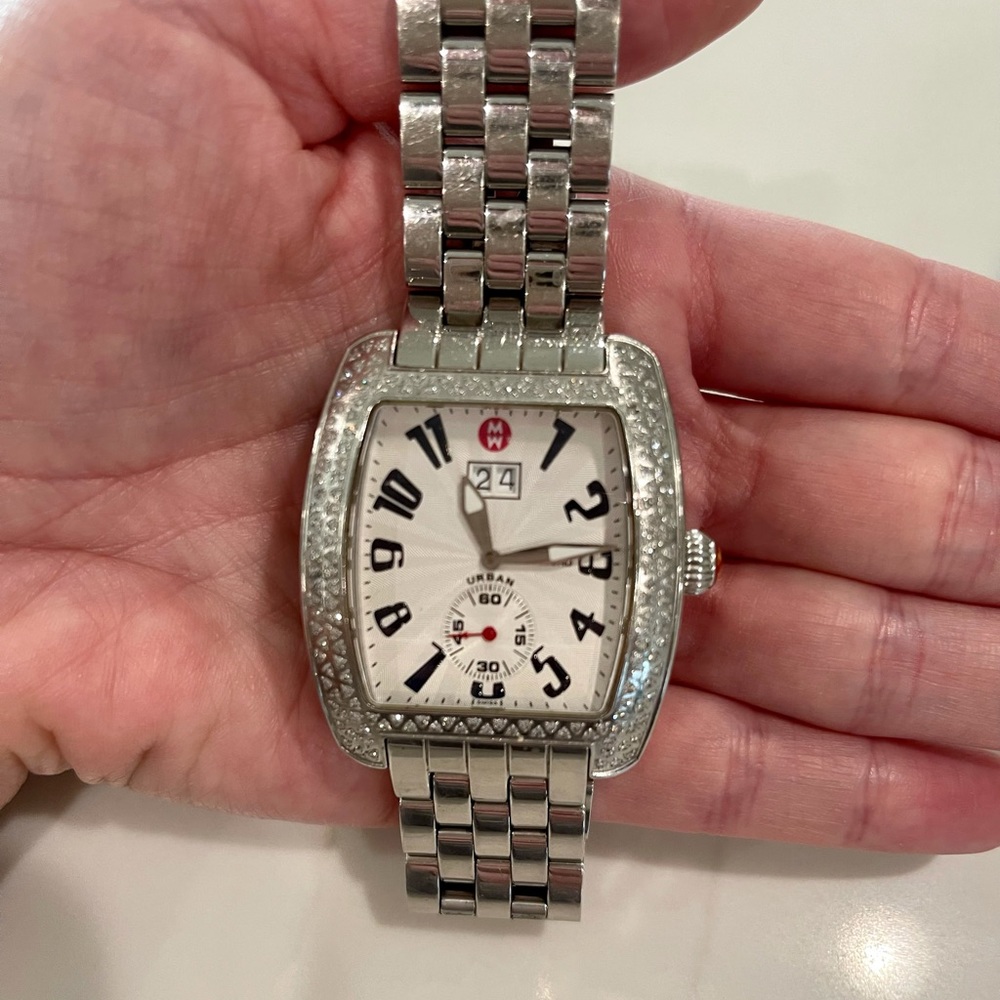 Michele Urban Large Diamond Watch